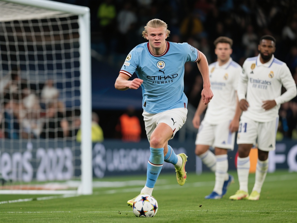 哈兰德赛季欧冠表现优异 曼城点球憾负皇马遭淘汰 前言:伤痛与荣耀的交织,曼城与皇马的决战